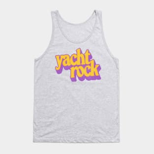 Yacht Rock /\/\/ Retro Typography Design Tank Top